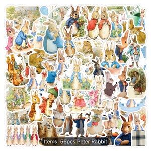 56 Peter Rabbit Themed Stickers
